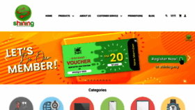 What Shining.my website looked like in 2020 (5 years ago)
