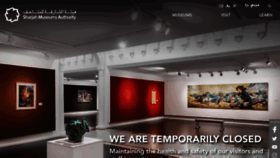 What Sharjahmuseums.ae website looked like in 2020 (4 years ago)