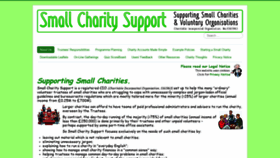 What Smallcharitysupport.uk website looked like in 2020 (4 years ago)