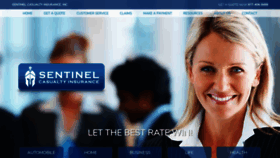 What Sentinelcasualty.com website looked like in 2020 (5 years ago)