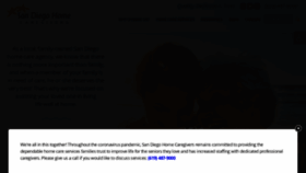 What Sandiegohomecaregivers.com website looked like in 2020 (4 years ago)