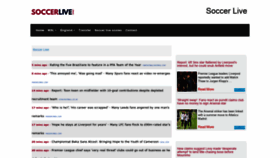 What Soccerlive.news website looked like in 2020 (4 years ago)