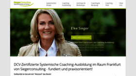 What Siegerconsulting.de website looked like in 2020 (4 years ago)