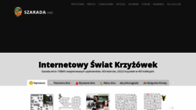 What Szarada.net website looked like in 2020 (4 years ago)