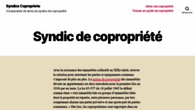 What Syndics-copropriete.com website looked like in 2020 (4 years ago)