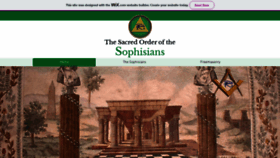 What Sophisians.org website looked like in 2020 (4 years ago)