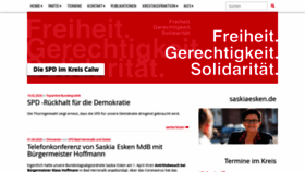 What Spd-kreis-calw.de website looked like in 2020 (4 years ago)