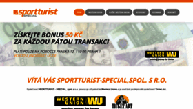What Sportturistspecial.cz website looked like in 2020 (4 years ago)