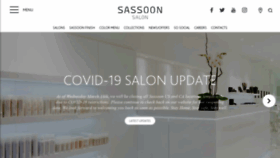 What Sassoon-salon.com website looked like in 2020 (4 years ago)