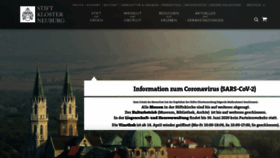 What Stift-klosterneuburg.at website looked like in 2020 (4 years ago)