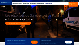What Samusocial.paris website looked like in 2020 (4 years ago)