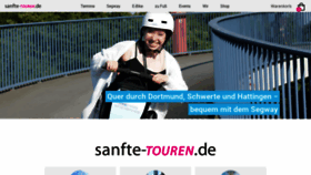 What Sanfte-touren.de website looked like in 2020 (4 years ago)
