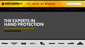 What Safetygloves.co.uk website looked like in 2020 (4 years ago)