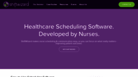 What Shiftwizard.com website looked like in 2020 (4 years ago)