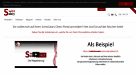 What Swisssalarydirect.ch website looked like in 2020 (4 years ago)