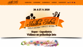 What Sladka-istra.si website looked like in 2020 (4 years ago)