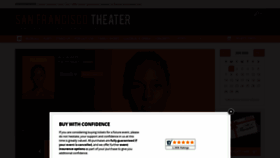 What San-francisco-theater.com website looked like in 2020 (4 years ago)