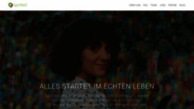 What Spotted.de website looked like in 2020 (4 years ago)