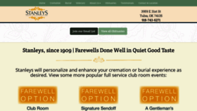 What Stanleysfuneralhome.com website looked like in 2020 (4 years ago)