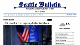What Seattlebulletin.com website looked like in 2020 (4 years ago)