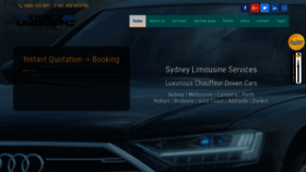 What Sydneylimousineservice.com website looked like in 2020 (4 years ago)