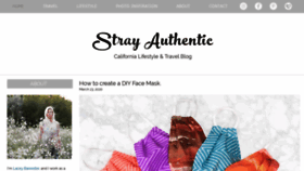 What Strayauthentic.com website looked like in 2020 (4 years ago)
