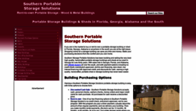 What Southernstoragesolutions.biz website looked like in 2020 (4 years ago)