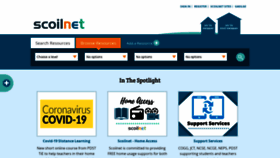 What Scoilnet.com website looked like in 2020 (4 years ago)