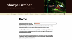 What Sharpslumber.com website looked like in 2020 (4 years ago)
