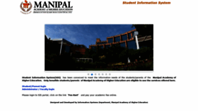 What Sis.manipal.edu website looked like in 2020 (4 years ago)