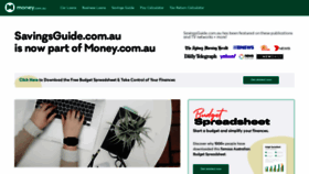 What Savingsguide.com.au website looked like in 2020 (4 years ago)