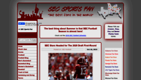 What Secsportsfan.com website looked like in 2020 (4 years ago)