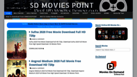 What Sdmoviespoint.life website looked like in 2020 (4 years ago)