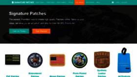 What Signaturepatches.com website looked like in 2020 (4 years ago)
