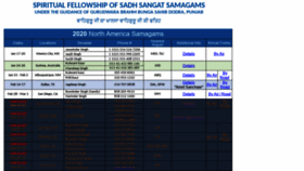 What Samagams.org website looked like in 2020 (4 years ago)