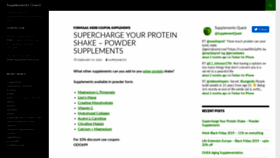 What Supplementsquest.com website looked like in 2020 (4 years ago)