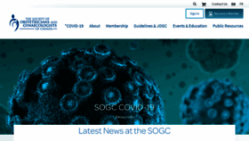 What Sogc.org website looked like in 2020 (4 years ago)