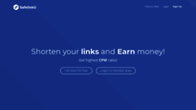 What Safelinku.com website looked like in 2020 (4 years ago)