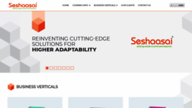 What Seshaasai.com website looked like in 2020 (4 years ago)