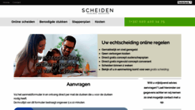What Scheiden.nl website looked like in 2020 (4 years ago)