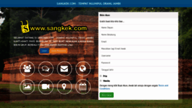 What Sangkek.com website looked like in 2020 (4 years ago)