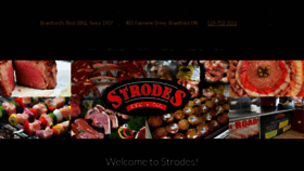 What Strodes.ca website looked like in 2020 (4 years ago)