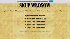What Skupujemywlosy.com website looked like in 2020 (4 years ago)