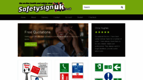 What Safetysignuk.co.uk website looked like in 2020 (4 years ago)