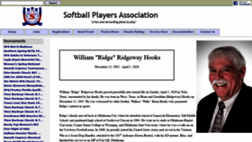 What Softballspa.com website looked like in 2020 (6 years ago)