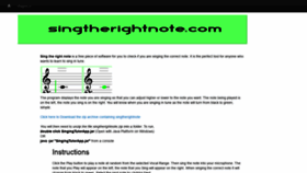 What Singtherightnote.com website looked like in 2020 (4 years ago)