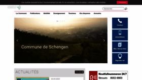 What Schengen.lu website looked like in 2020 (4 years ago)