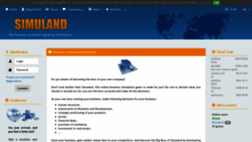 What Simuland.net website looked like in 2020 (4 years ago)