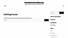 What Sandytownship.org website looked like in 2020 (4 years ago)