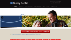 What Surreydental.com.au website looked like in 2020 (4 years ago)